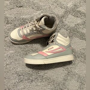 $10.  FILA Silver Athletic Shoes for Women or Girls